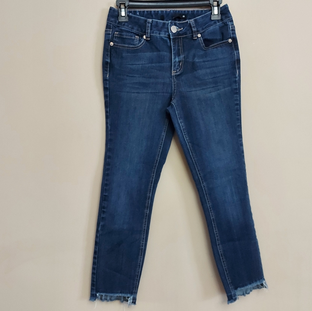 Harper High Rise Step hem crop jeans